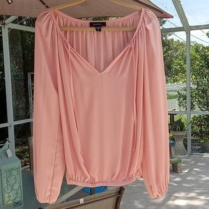 Karen Kane dusty rose blouse